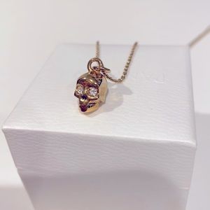 Juicy Couture Skull Rhinestone Necklace